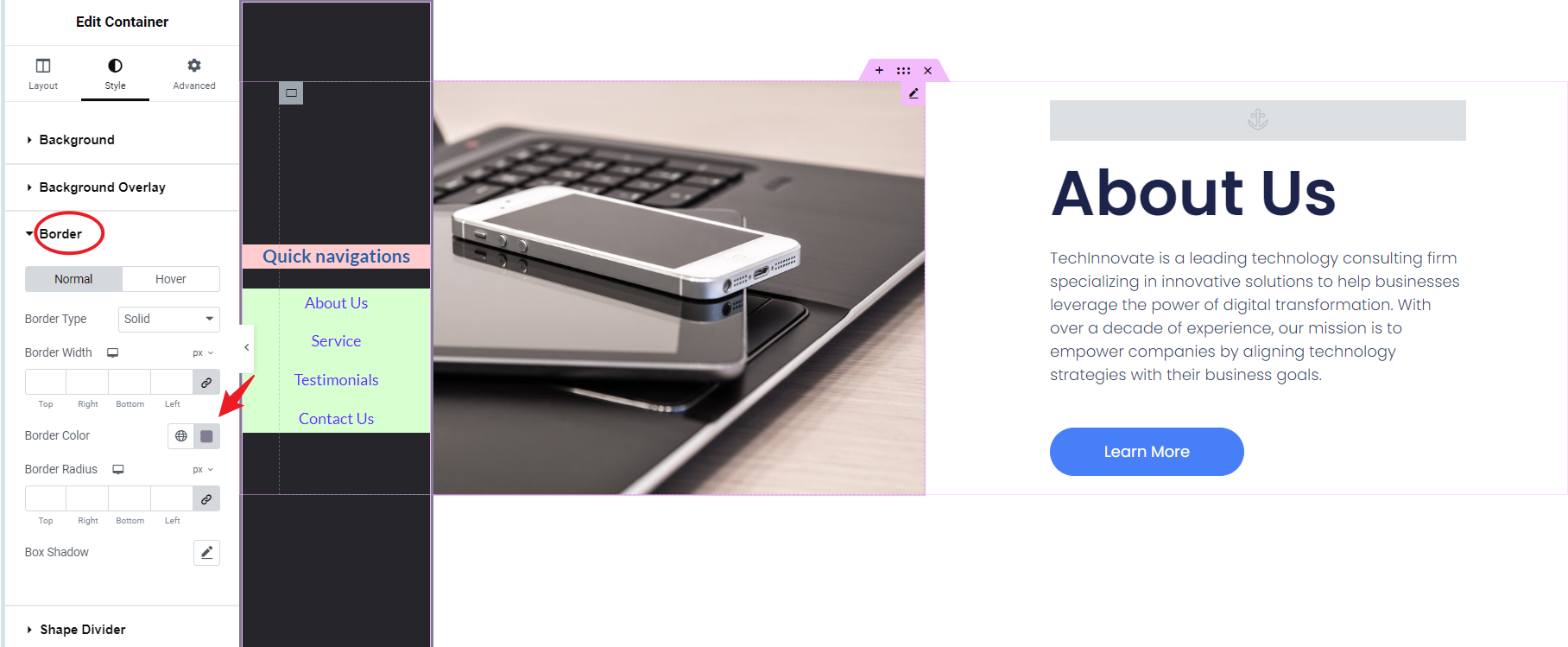 图片[24]-如何在 Elementor 中创建带有容器的垂直粘性标题-光子波动网 | 专业WordPress修复服务，全球范围，快速响应