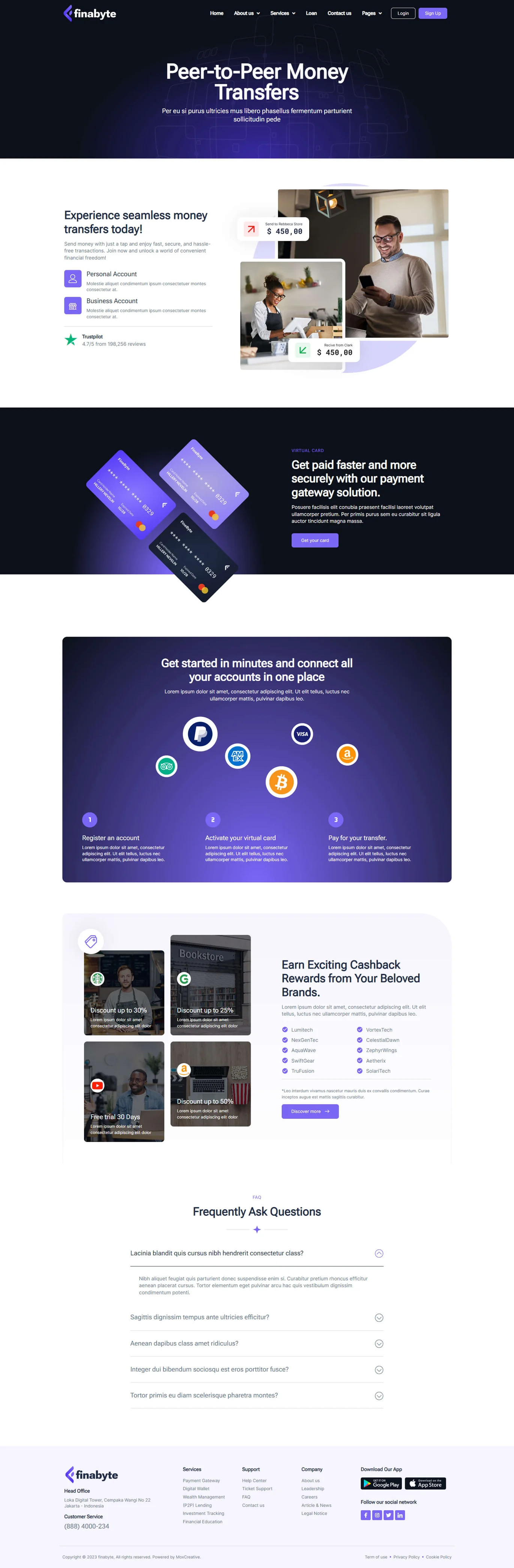 Imagen [1] - FinaByte: Elementor Pro Template Suite for SaaS and FinTech Startups