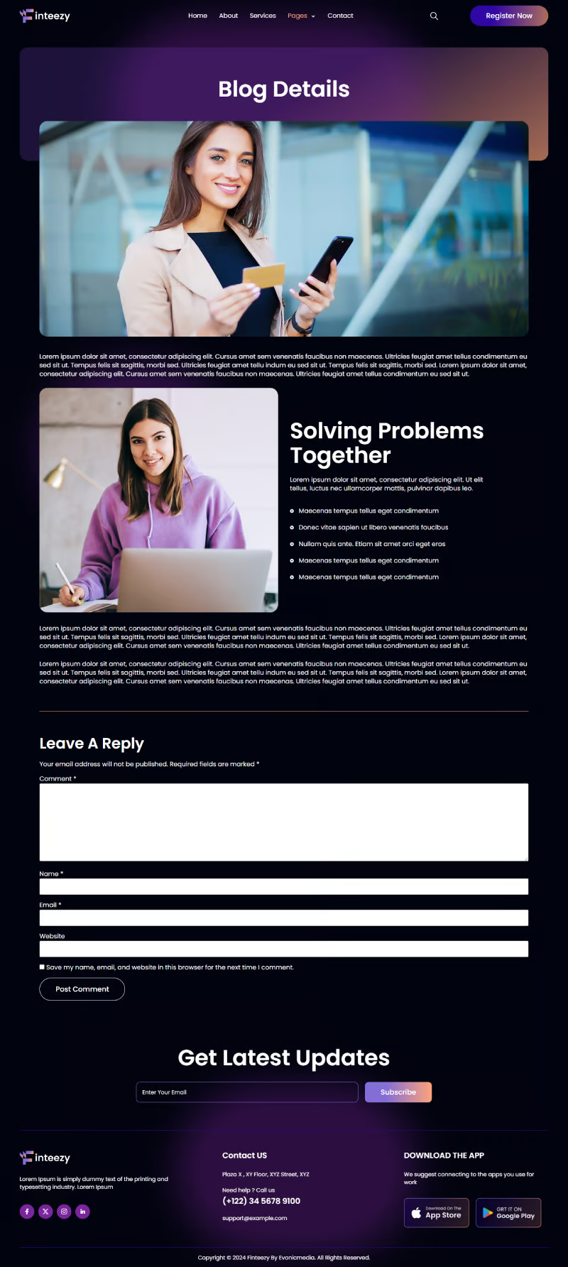 Imagen [1] - Finteezy - Fintech Startups & Digital Wallets Elementor Template Suite - Photon Fluctuation Network | Servicio profesional de reparación de WordPress, alcance global, respuesta rápida