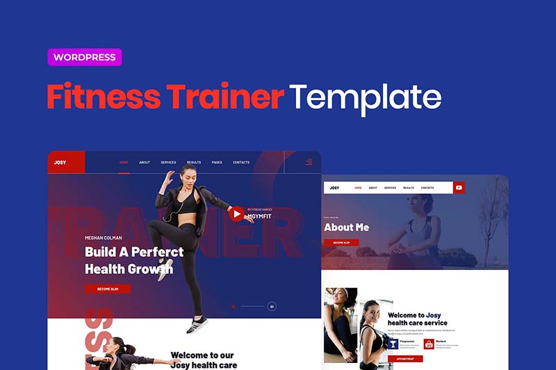 Josy - Sports & Fitness Elementor Template Suite - Photon Flux Network | Servicio profesional de reparación de WordPress, alcance global, respuesta rápida
