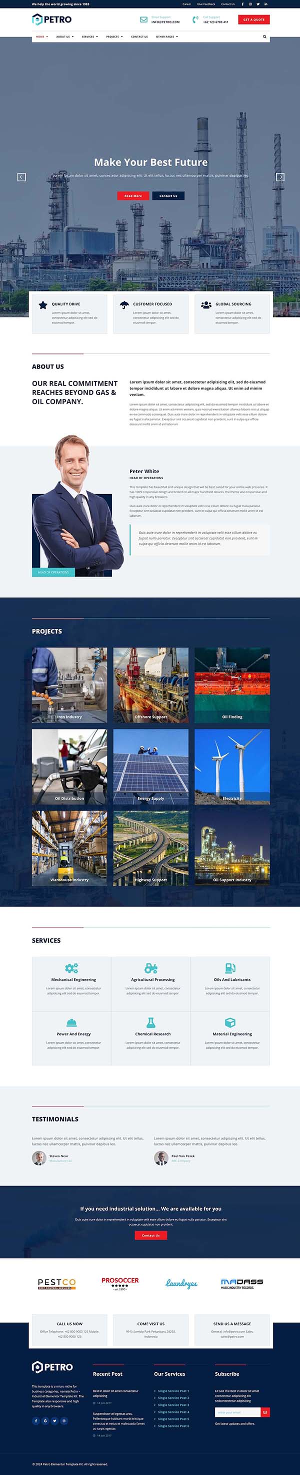 图片[1]-Petro – 工业元素elementor模板套件-光子波动网 | 专业WordPress修复服务，全球范围，快速响应