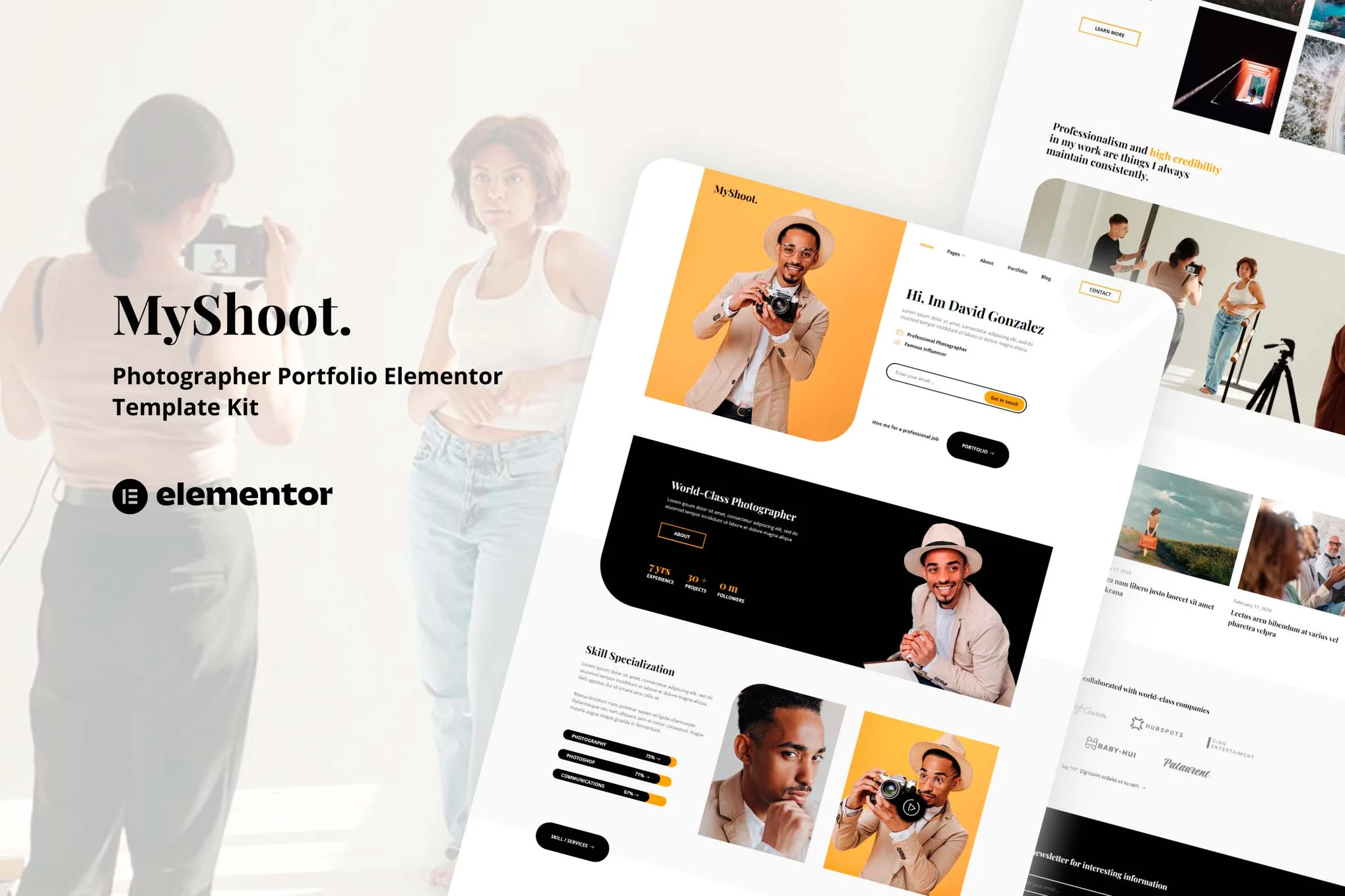 MyShoot - Photographer Portfolio Elementor Template Suite - Photon Flux | Servicio profesional de reparación de WordPress, alcance global, respuesta rápida