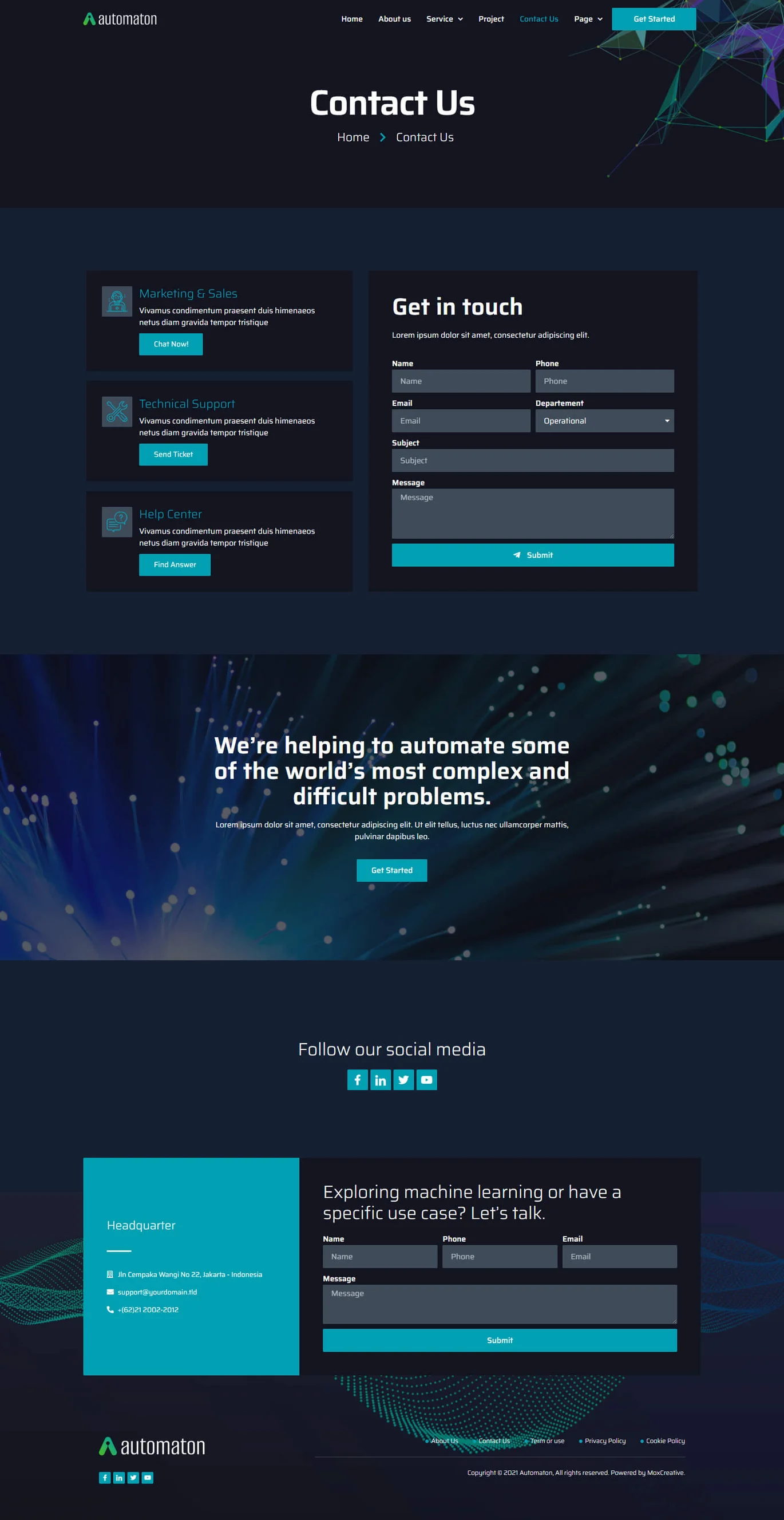 图片[1]-Automaton – 人工智能与技术服务 Elementor 模板套件-光子波动网 | 专业WordPress修复服务，全球范围，快速响应