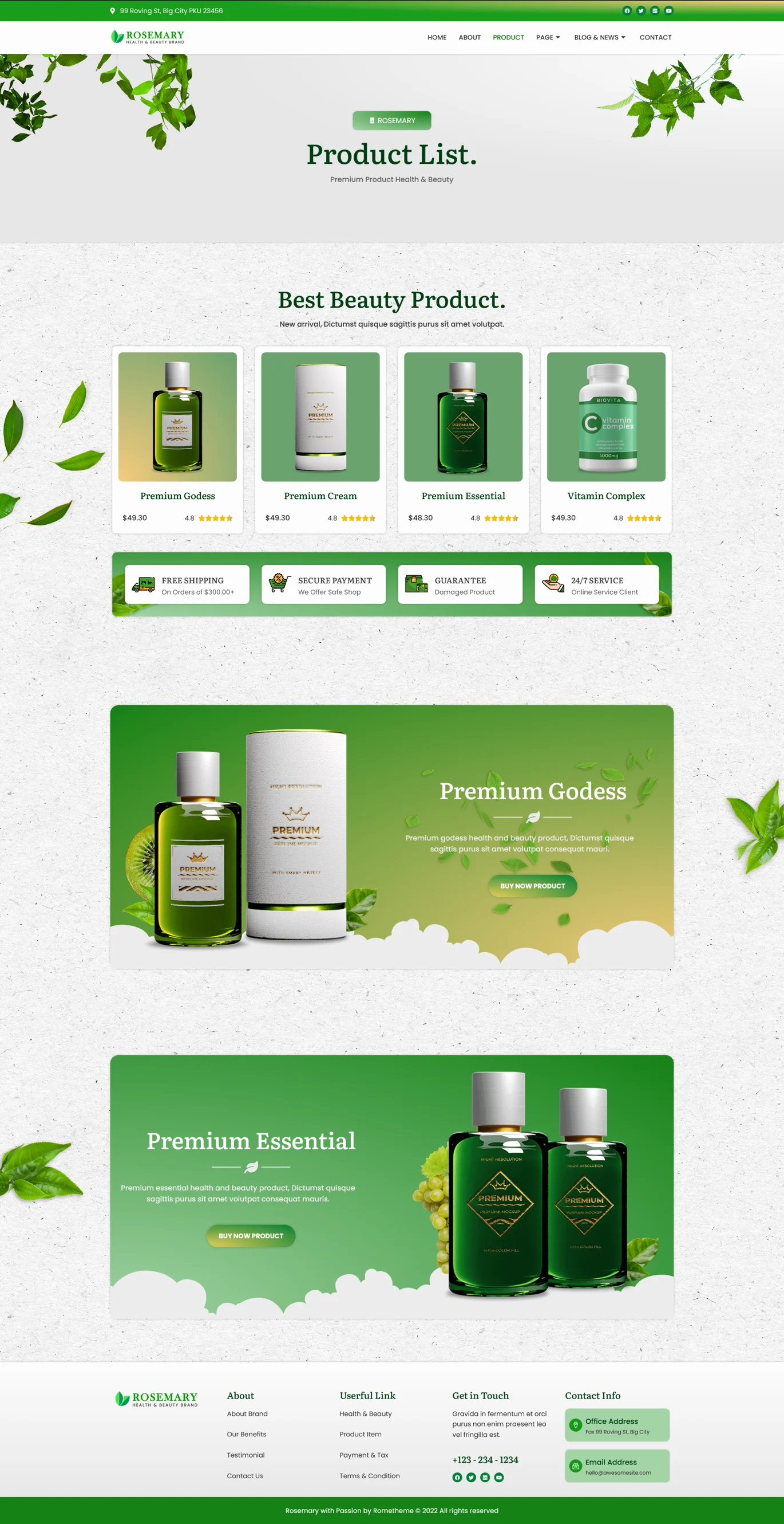 图片[2]-Rosemary – 健康与美容品牌 Elementor 模板套件-光子波动网 | 专业WordPress修复服务，全球范围，快速响应