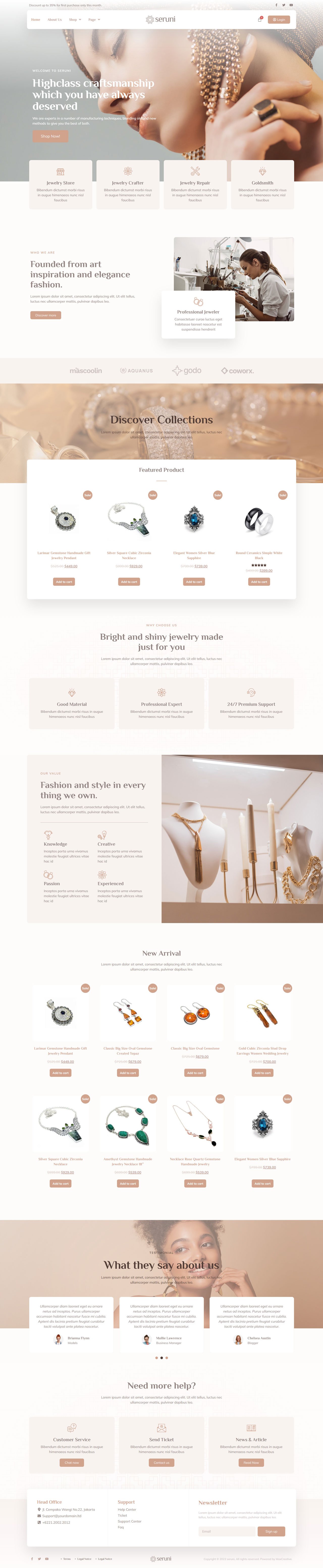 图片[1]-Seruni – 珠宝店WooCommerce Elementor Pro模板套件-光子波动网 | 专业WordPress修复服务，全球范围，快速响应