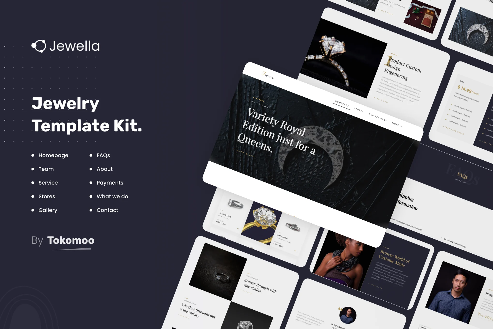 Jewella - 珠宝店 Elementor 模板套件-光子波动网 | 专业WordPress修复服务，全球范围，快速响应