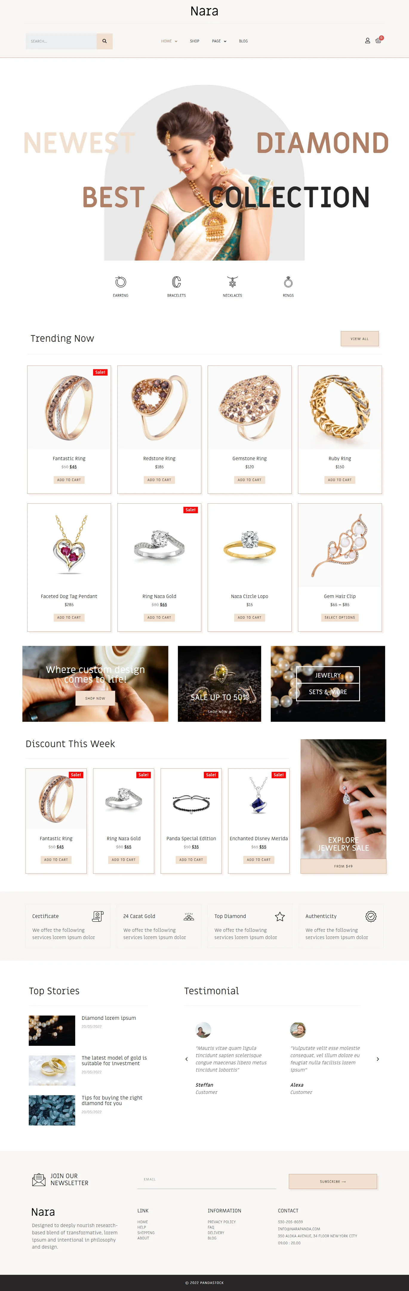Image [2] - Nara - Jewelry Accessories Store Template Kit - Photonwave.com | Professional WordPress repair service, worldwide, fast response!