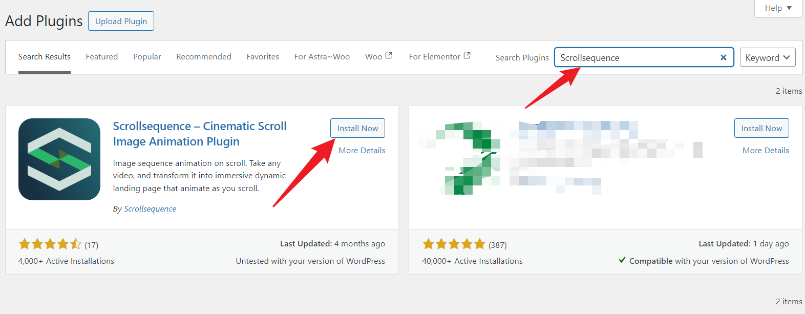 Imágenes [2] - Cómo añadir animación de desplazamiento en WordPress: plugins, Elementor e implementaciones CSS