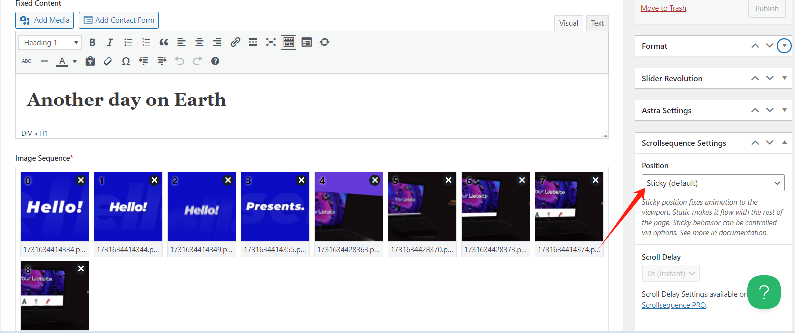 Imagen [13] - Cómo añadir animación de desplazamiento en WordPress: plugins, Elementor e implementaciones CSS