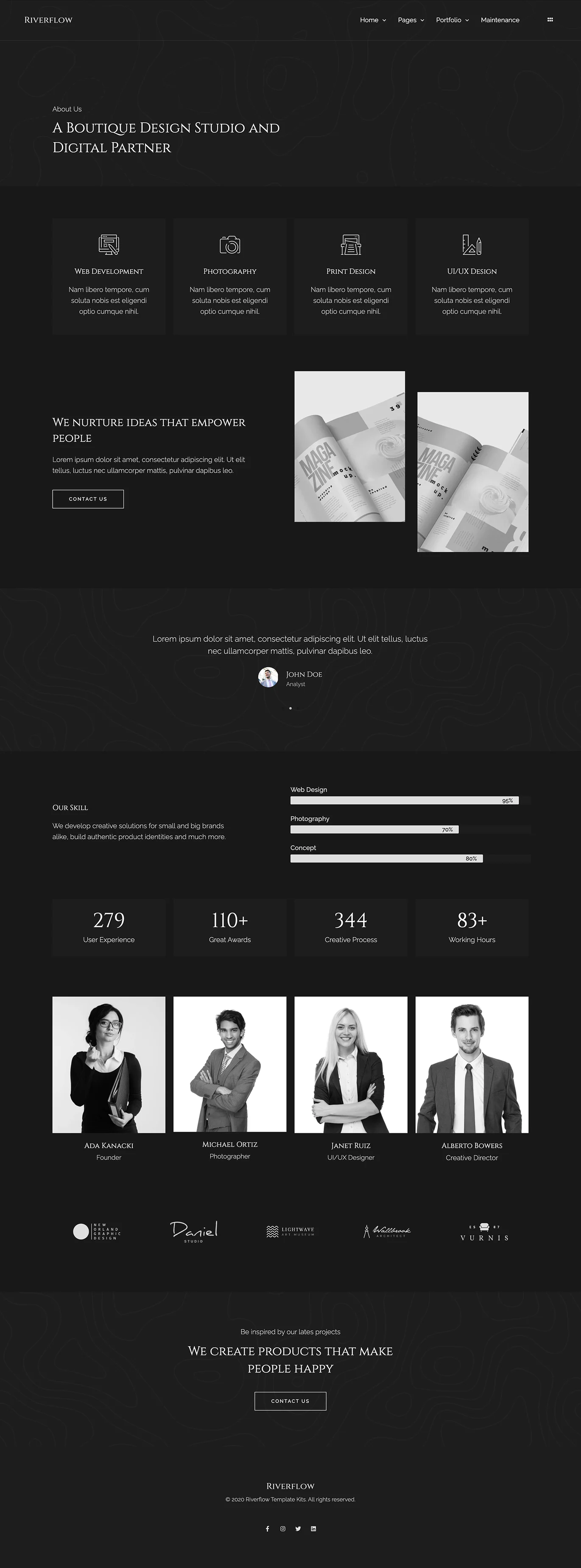 图片[2]-Riverflow – 创意作品集Elementor模板套件-光子波动网 | 专业WordPress修复服务，全球范围，快速响应