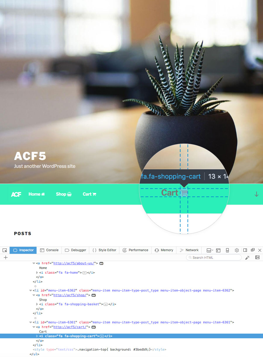 Imagen [5] - Cómo añadir campos personalizados a los elementos del menú de WordPress y modificar su HTML