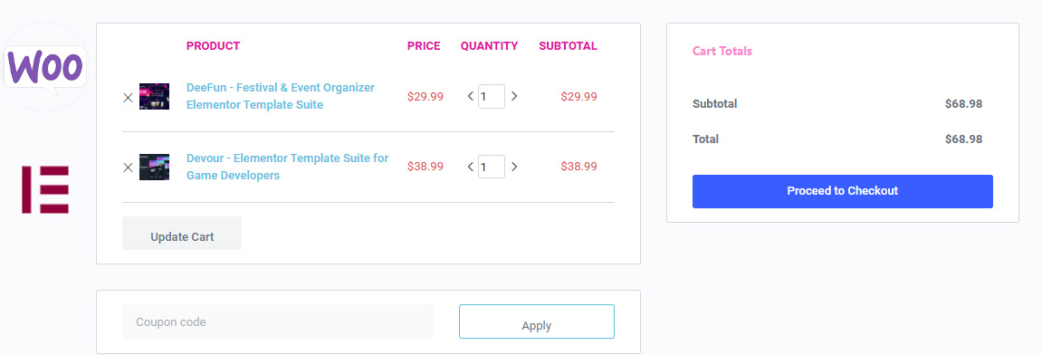 Imagen [1] - Cómo personalizar las páginas de la cesta de la compra de WooCommerce con Elementor - Una guía completa para aumentar las tasas de conversión