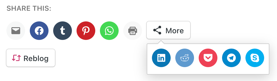 Imagen [2] - Cómo añadir botones sociales para compartir y crear una barra flotante para compartir en WordPress