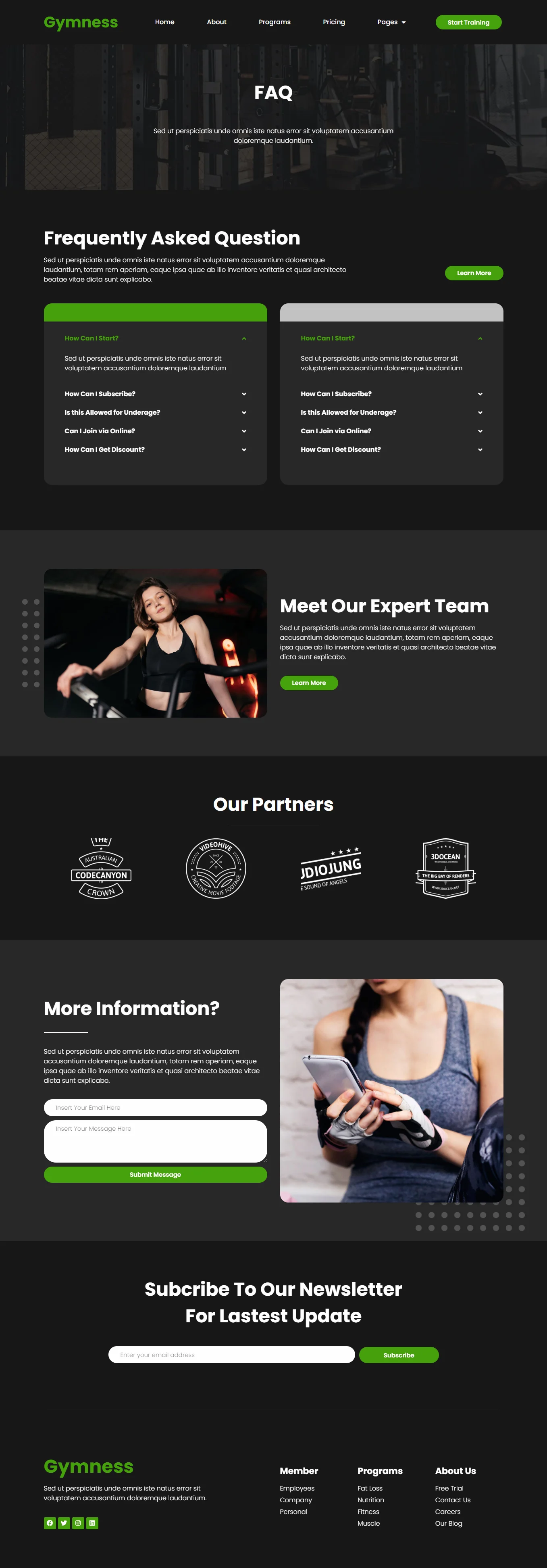 图片[1]-Gymness：专业的体育与健身 Elementor 模板套件