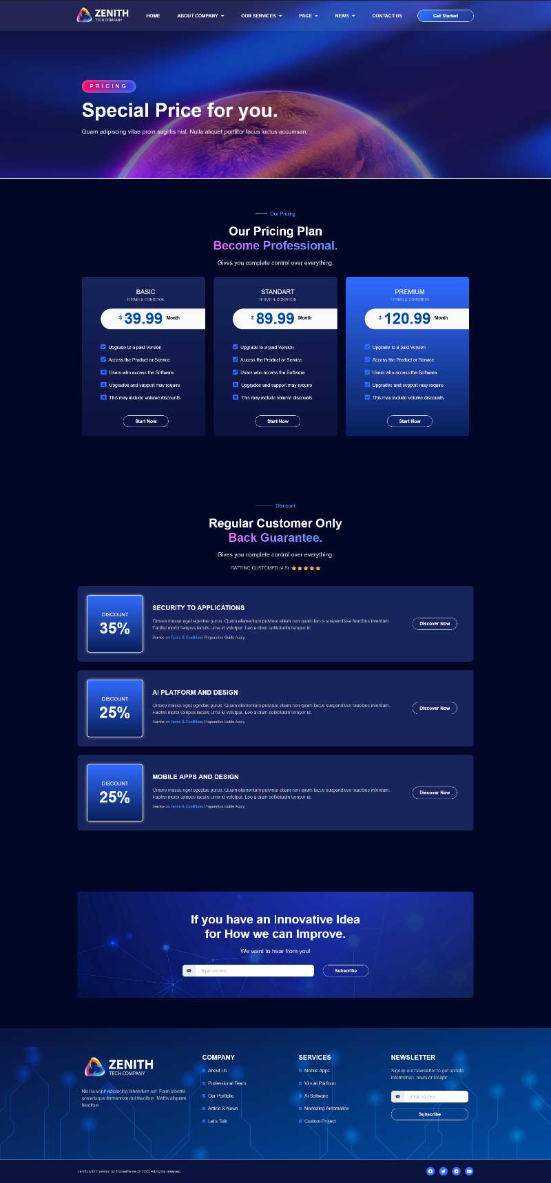 イメージ[2] - Zenith - テクノロジー＆IT企業 Elementor Template Suite - Photon Flux Network｜プロフェッショナルなWordPress修理サービス、グローバルリーチ、迅速な対応