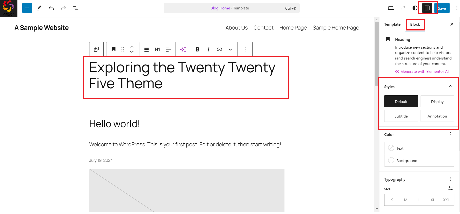 Image[8]-WordPress 6.7 New Release : Analyse approfondie des points forts et des avantages du thème Twenty Twenty-Five