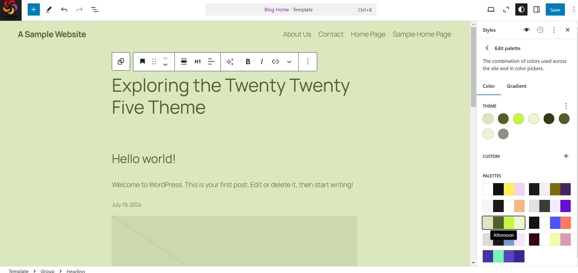 Image [12]-WordPress 6.7 New Release : un aperçu approfondi des points forts et des avantages du thème Twenty Twenty-Five.