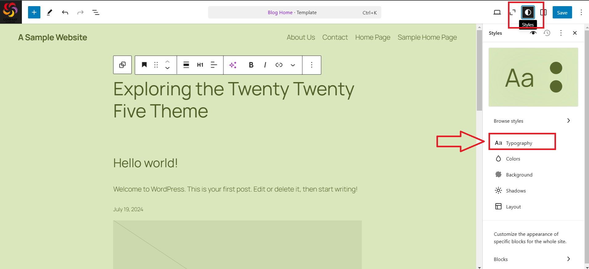Image [13]-WordPress 6.7 New Release : Un examen approfondi des points forts et des avantages du thème Twenty Twenty-Five.