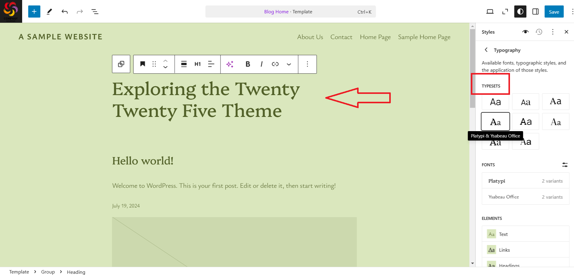 Image [14]-WordPress 6.7 New Release : Un regard approfondi sur les points forts et les avantages du thème Twenty Twenty-Five.