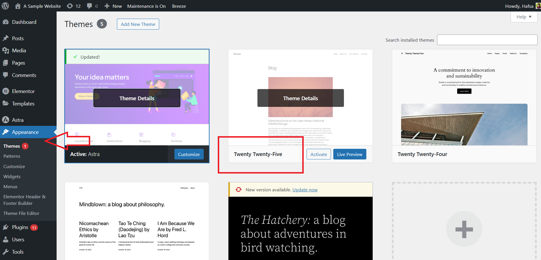Image [26]-WordPress 6.7 New Release : Un regard approfondi sur les points forts et les avantages du thème Twenty Twenty-Five.