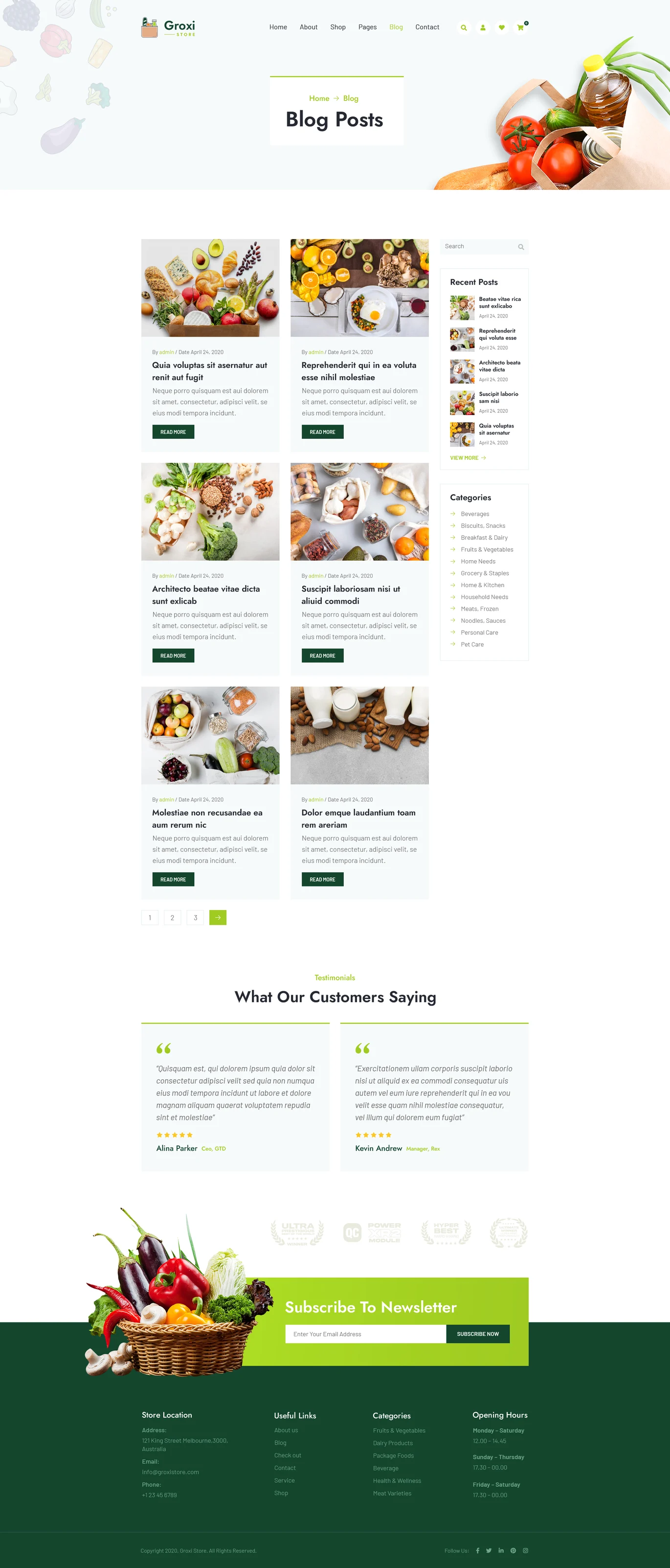 图片[1]-Groxi – 食品商店 Elementor 模板包-光子波动网 | 专业WordPress修复服务，全球范围，快速响应