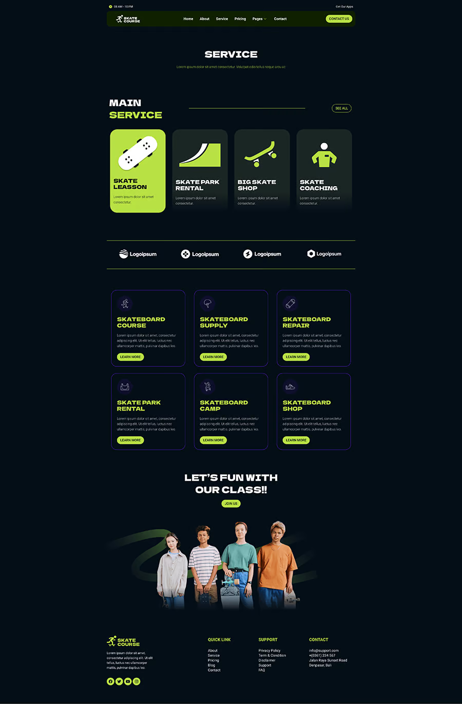 Image [2] - Skatecourse - Skateboarding Course Elementor Template Kit - photonwave.com | Professional WordPress Repair Service, Global Reach, Fast Response