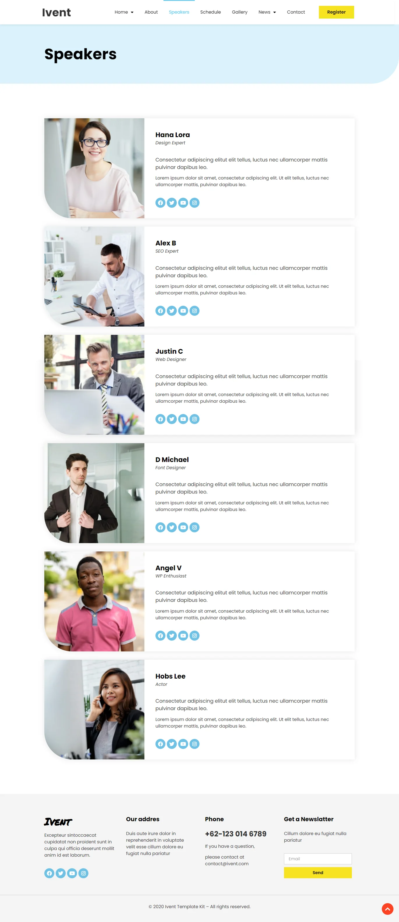 Imagen [2] - Cómo instalar y utilizar el conjunto de plantillas Elementor para eventos y reuniones de Ivent