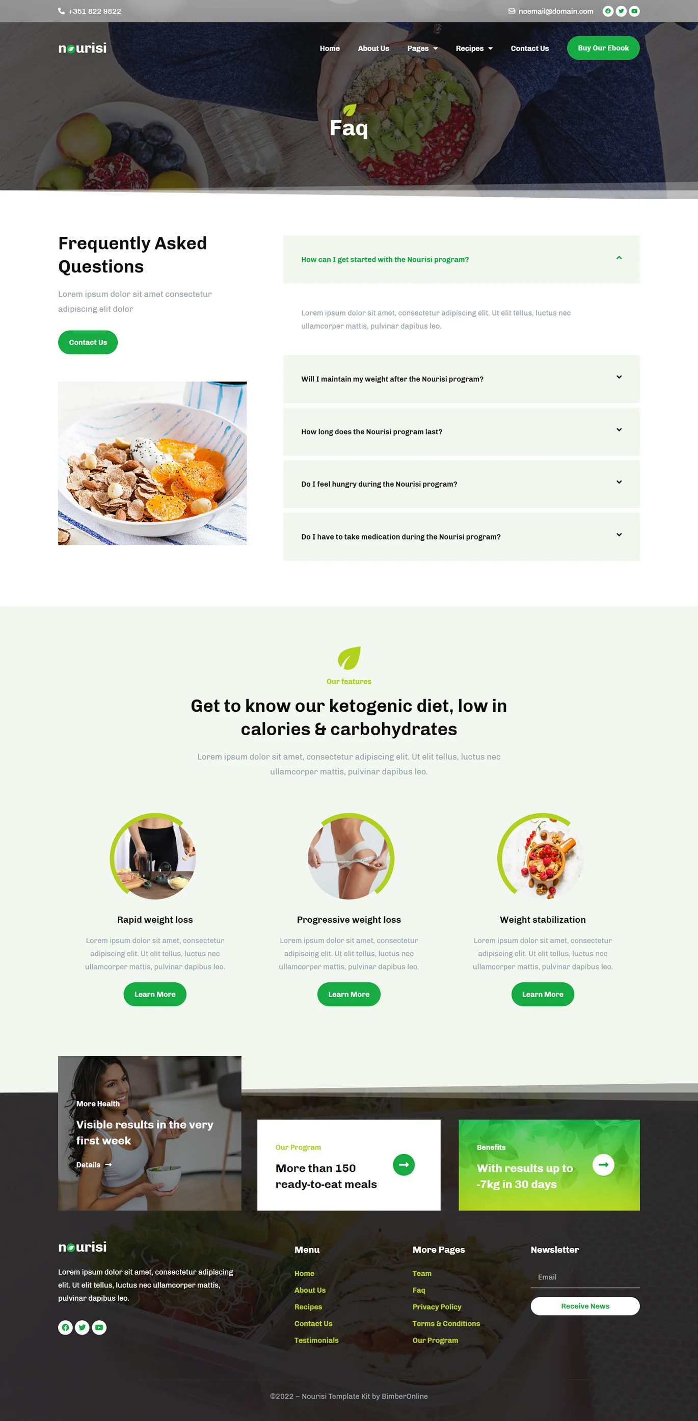 Image [1] - Nourisi - Nutrition & Recipes Elementor Template Kit - Photon Flux.com | Professional WordPress Repair Service, Global Reach, Fast Response