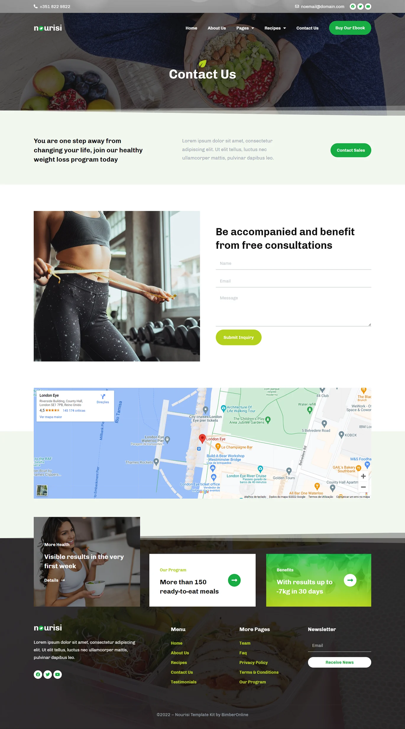 Image [2] - Nourisi - Nutrition & Recipes Elementor Template Kit - Photon Flux.com | Professional WordPress Repair Service, Global Reach, Fast Response