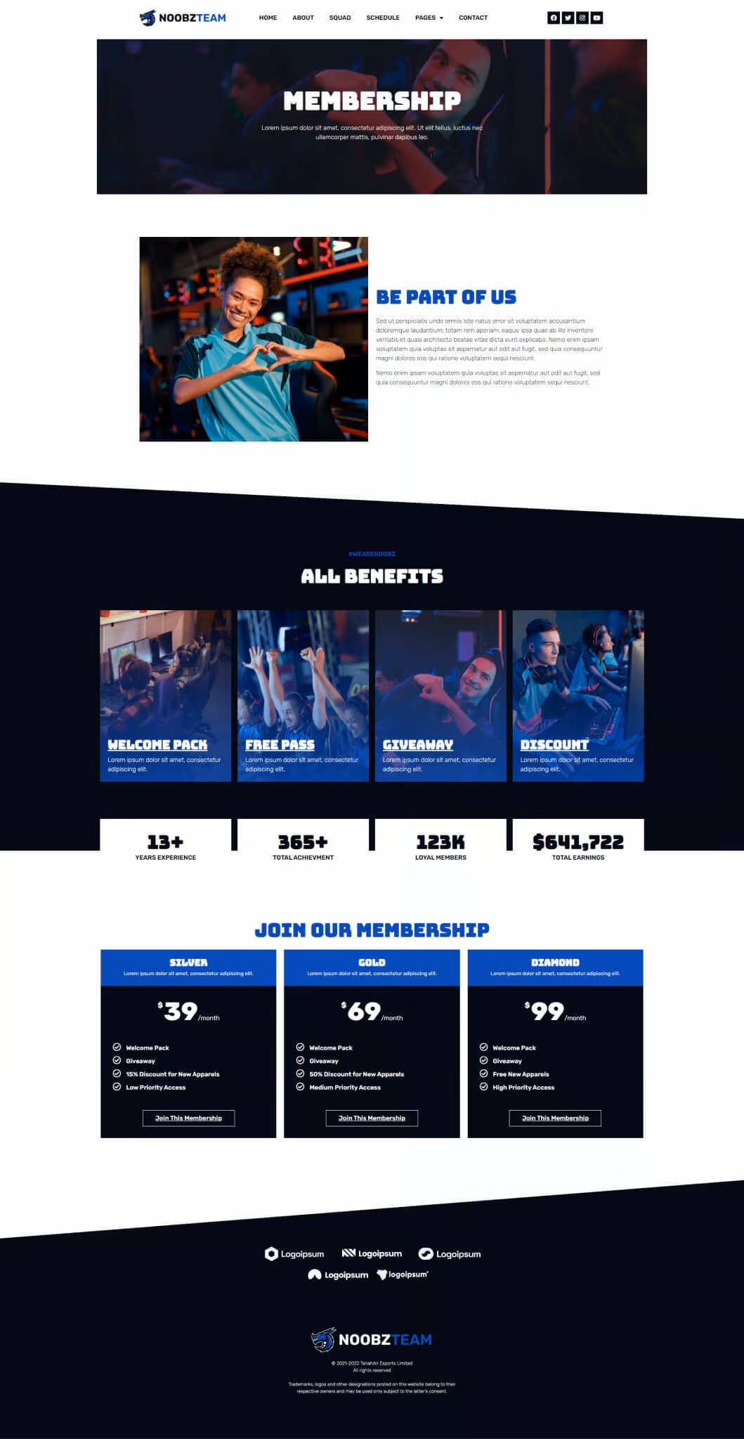 Imagen [2] - Conjunto de plantillas Elementor Pro de Noobz: una solución moderna diseñada para sitios web de juegos y videojuegos