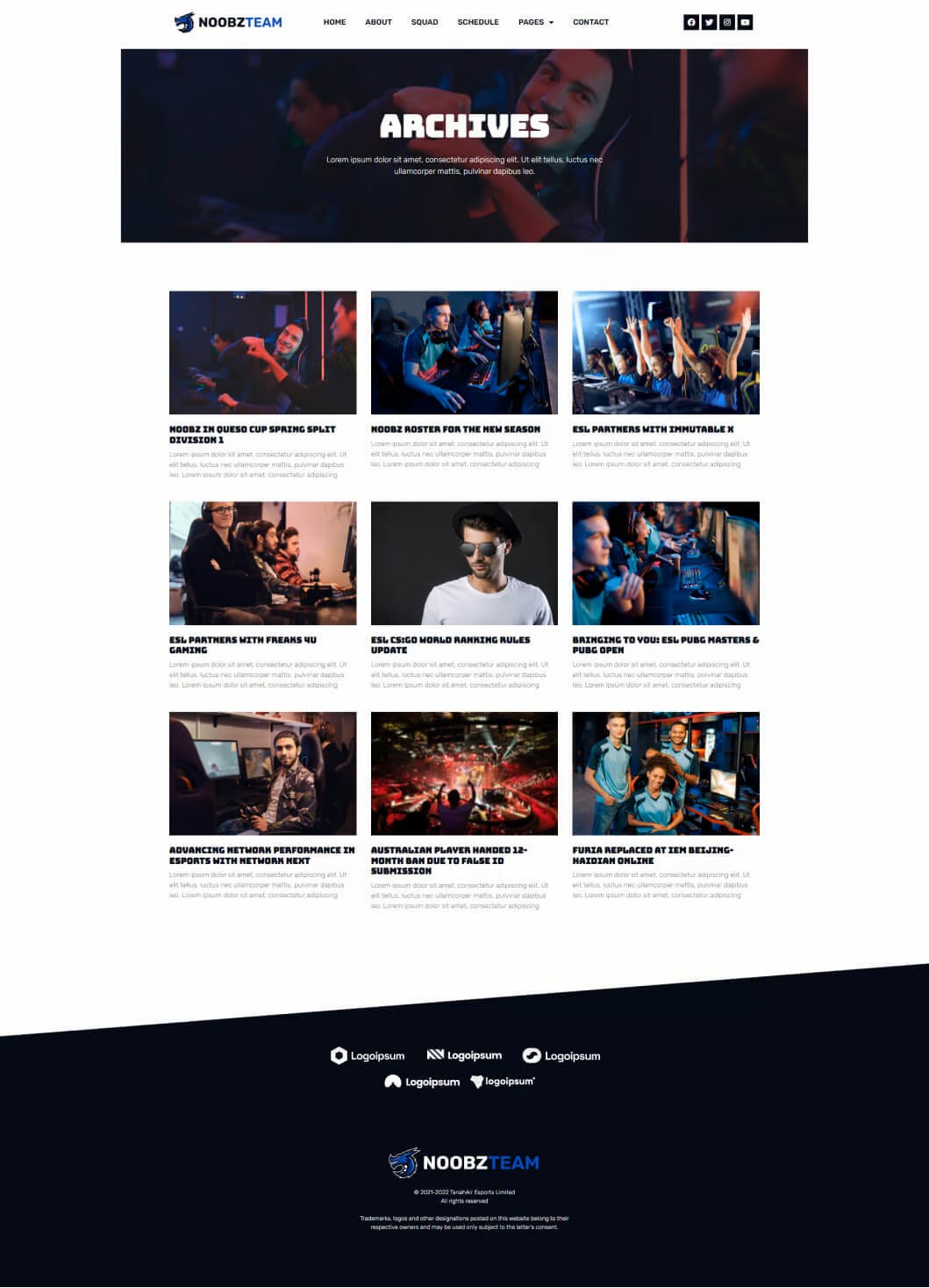 Imagen [3] - Conjunto de plantillas Noobz Elementor Pro: una solución moderna diseñada para sitios web de juegos y videojuegos