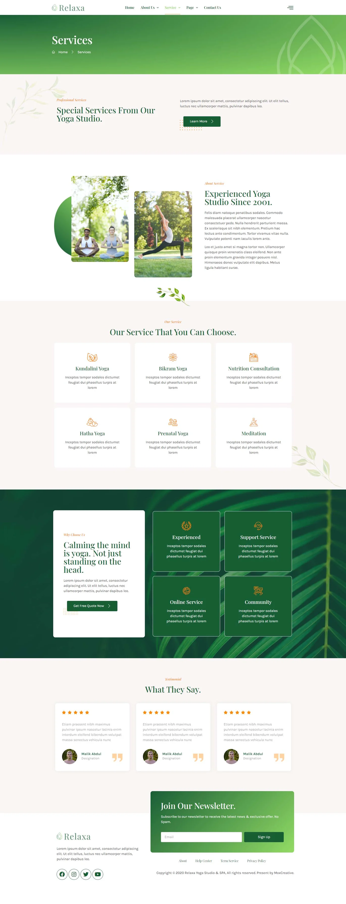 图片[2]-Relaxa – 瑜伽教师与工作室Elementor模板套件-光子波动网 | 专业WordPress修复服务，全球范围，快速响应