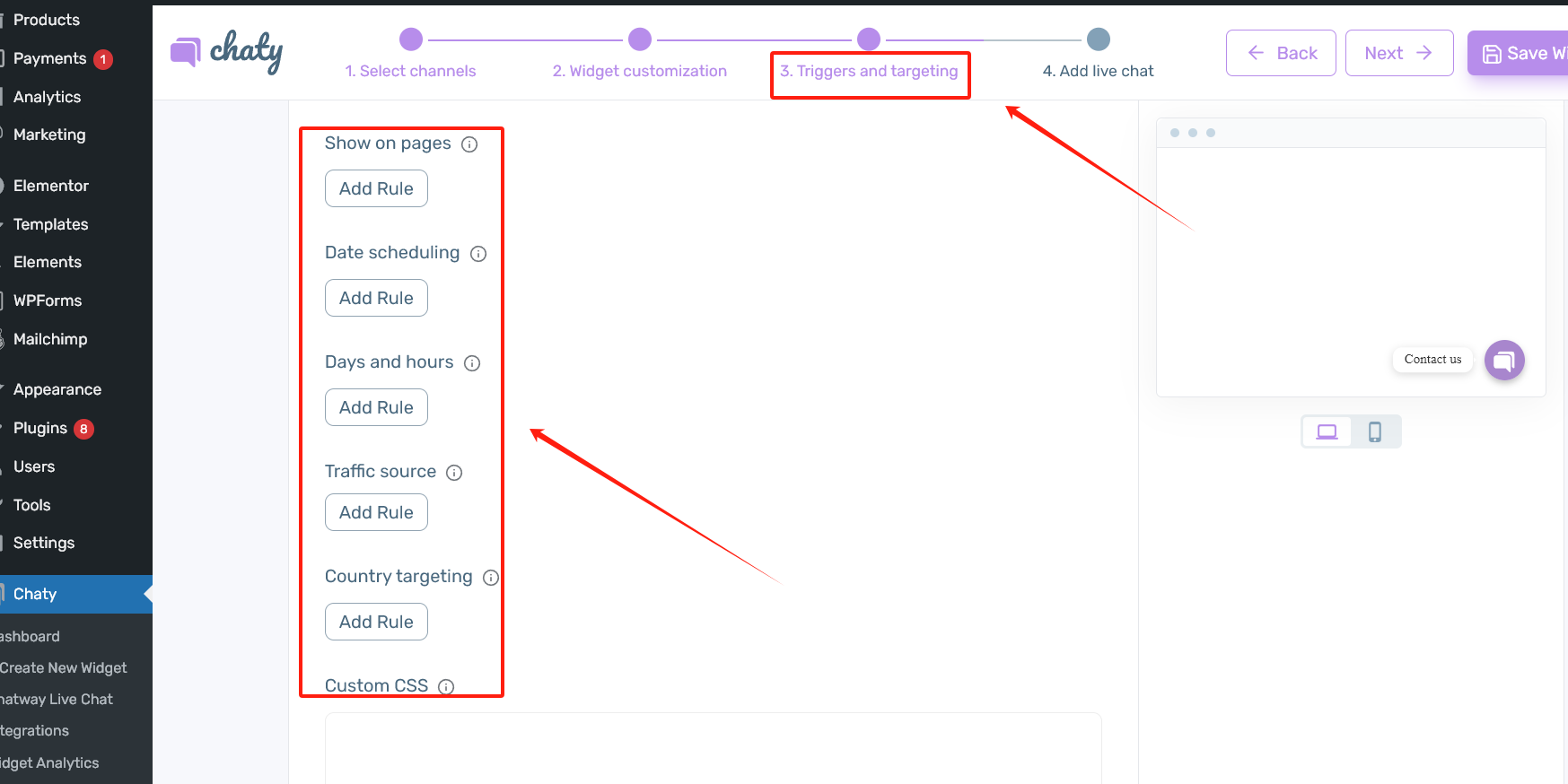 Imagen [13] - Guía para principiantes: Cómo utilizar los plugins de chat de WordPress para impulsar la interacción en el sitio web y la atención al cliente
