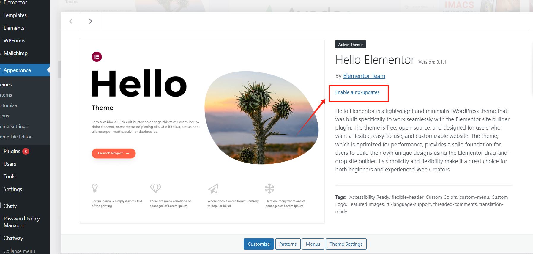 Image [5] - Comment activer les mises à jour automatiques pour les thèmes et les plugins WordPress afin d'améliorer la sécurité et les performances de votre site ?