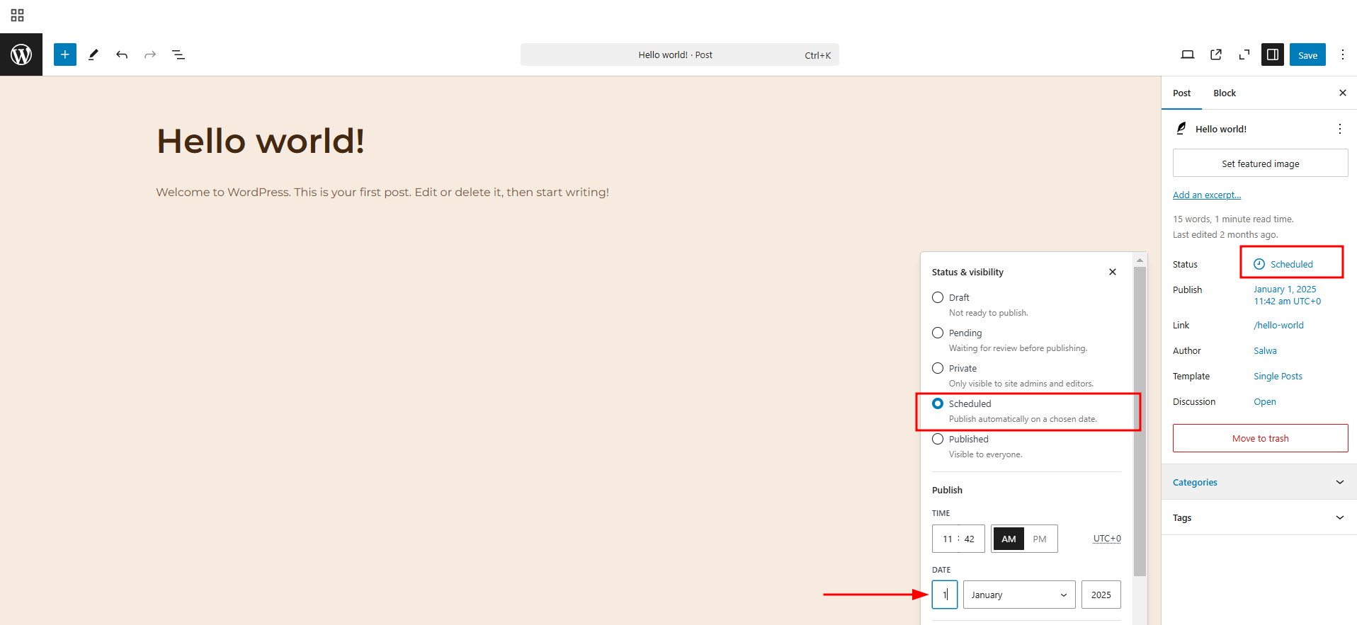 Imagen [10] - Una guía completa sobre cómo despublicar páginas, entradas y sitios web de WordPress
