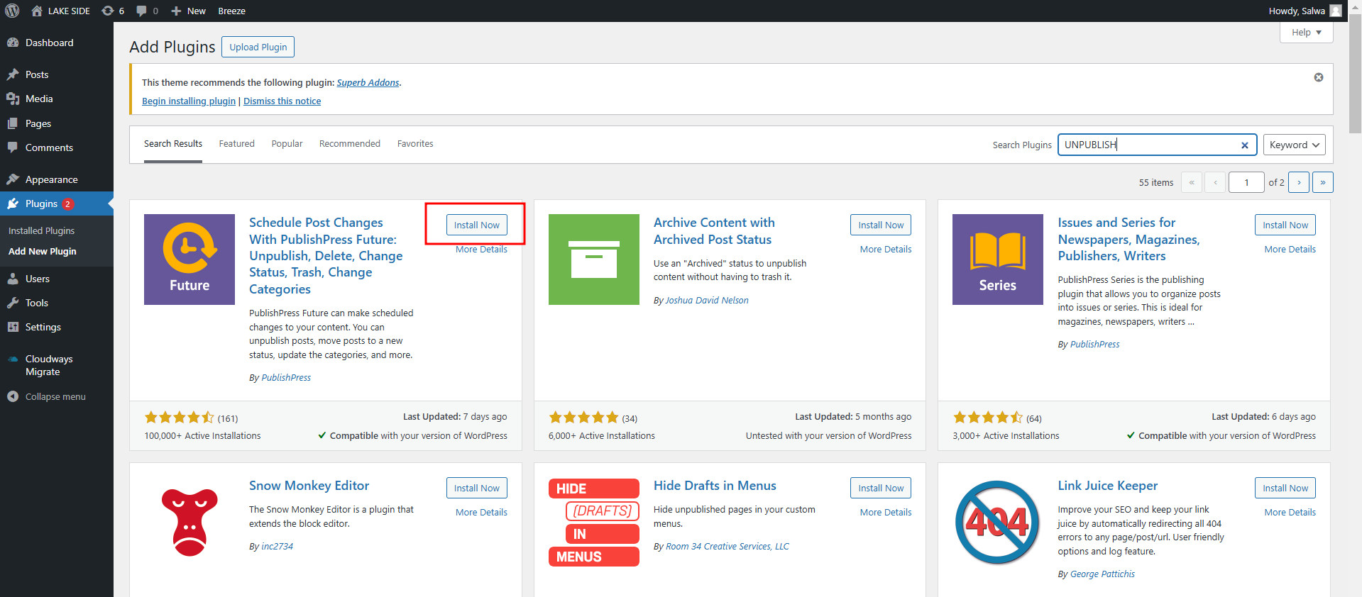 Imagen [13] - Una guía completa sobre cómo despublicar páginas, entradas y sitios web de WordPress