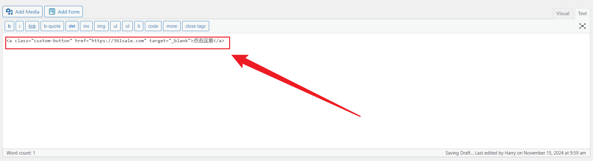 图片[2]-如何在WordPress Classic编辑器中添加自定义按钮：三种实用方法