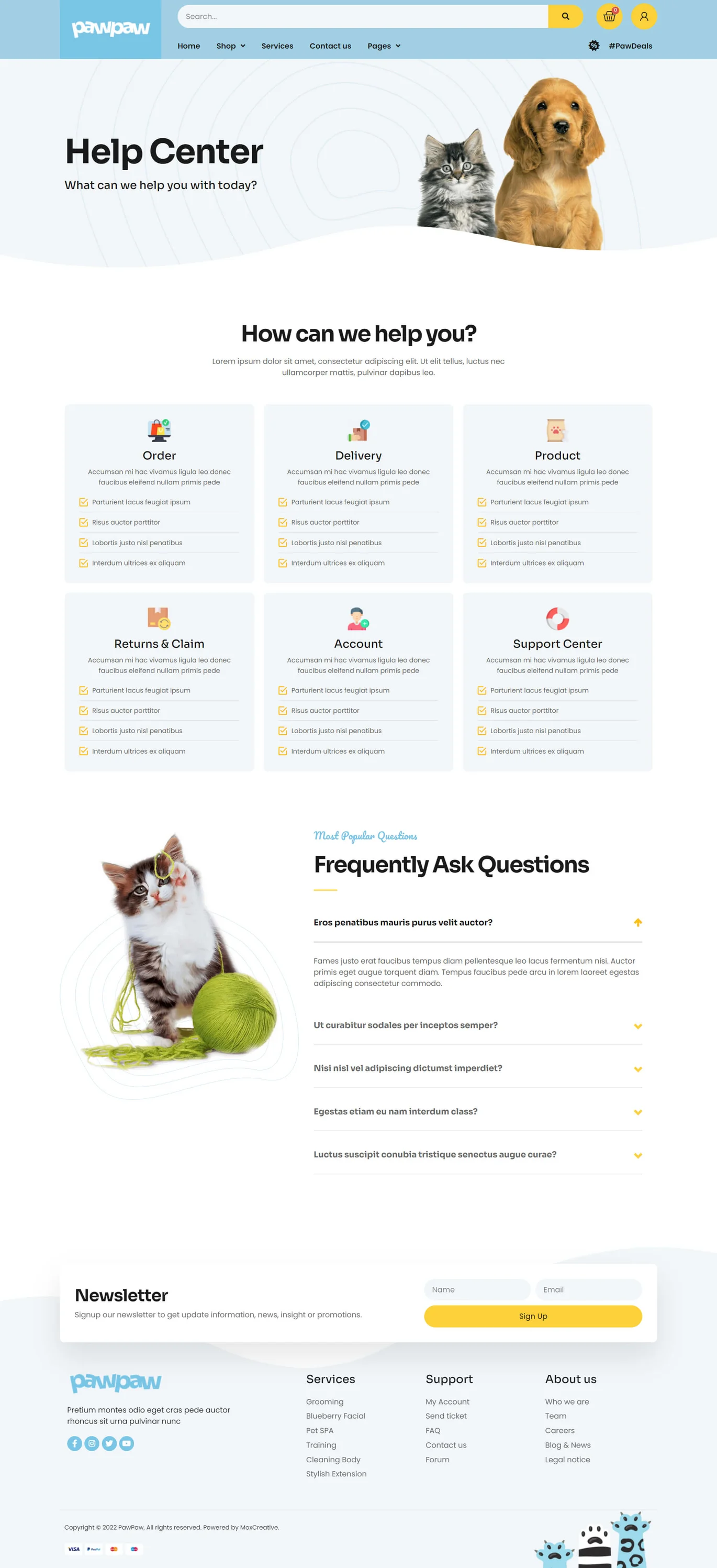图片[2]-PawPaw – WooCommerce 宠物店 & 宠物护理 Elementor 模板套件-光子波动网 | 专业WordPress修复服务，全球范围，快速响应