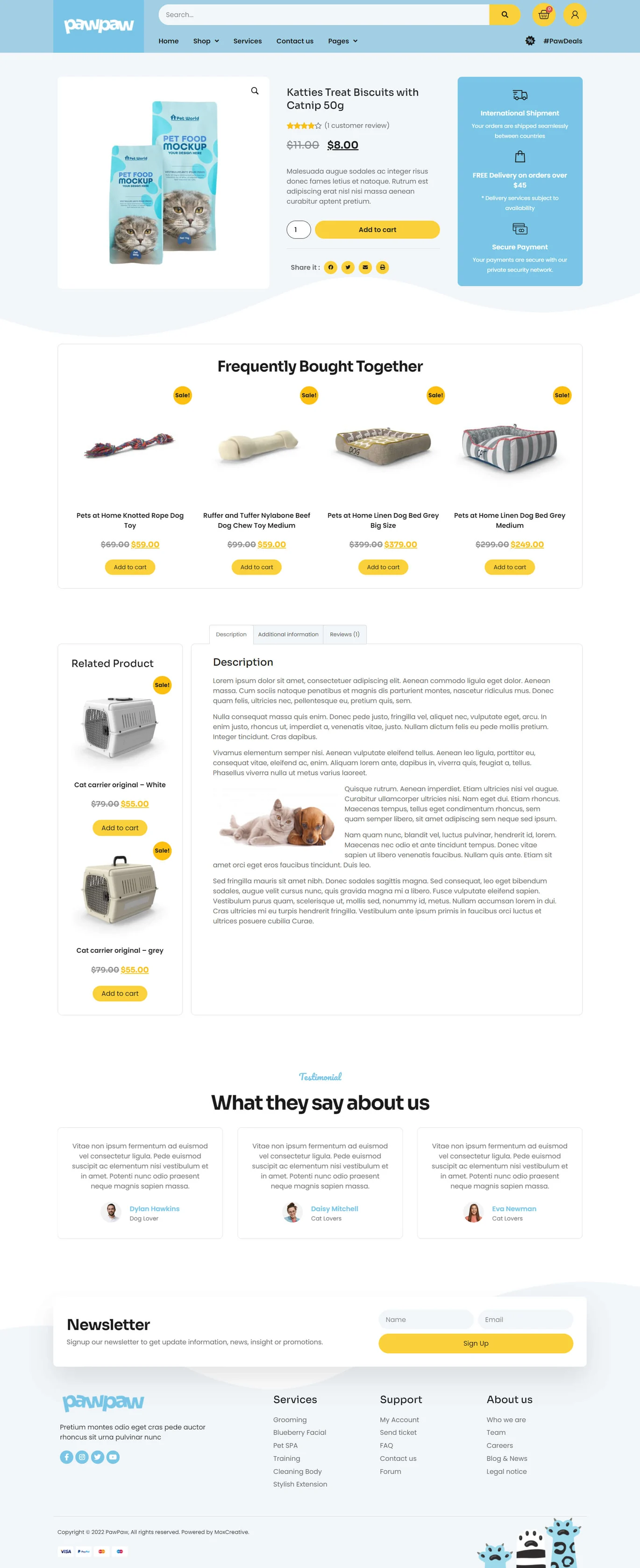 图片[1]-PawPaw – WooCommerce 宠物店 & 宠物护理 Elementor 模板套件-光子波动网 | 专业WordPress修复服务，全球范围，快速响应