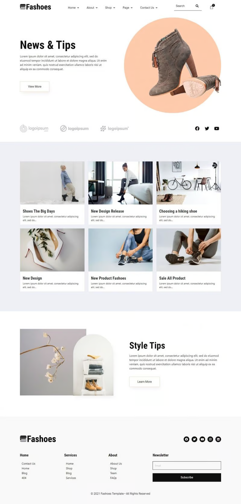 Imagen [1] - Fashoes - Minimalist Fashion Store Elementor Template Suite - Photon Flux | Servicio profesional de reparación de WordPress, en todo el mundo, respuesta rápida