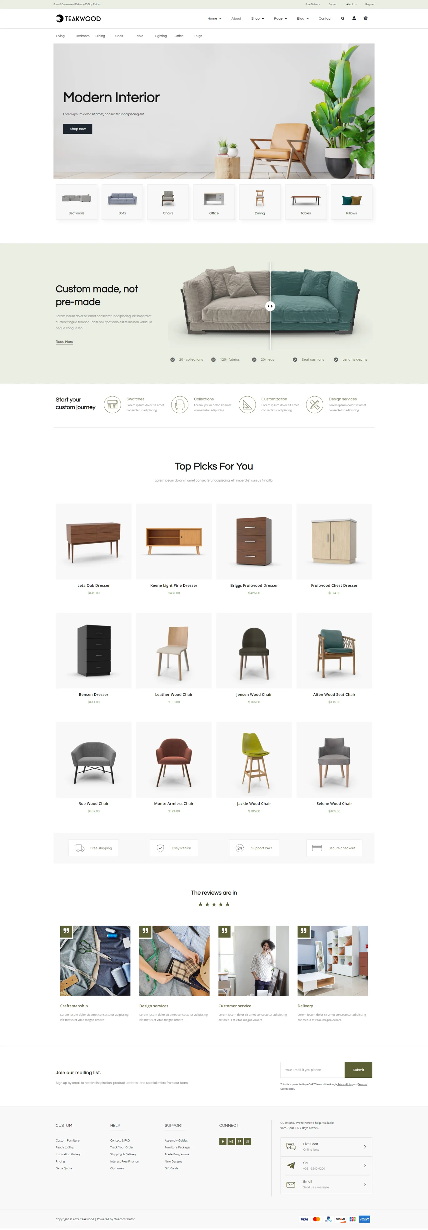 图片[2]-Teakwood – 家具商店 Elementor Pro 模板套件-光子波动网 | 专业WordPress修复服务，全球范围，快速响应