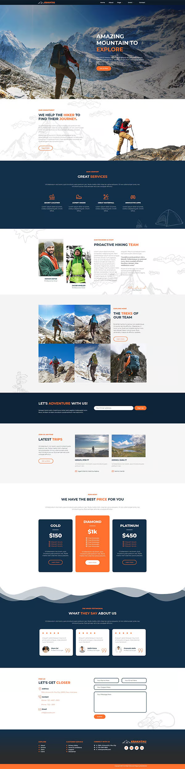 Imagen [1] - Krakatau - Mountain & Trekking Elementor Template Suite Introducción - Photon Flux Network | Servicio profesional de reparaciones de WordPress, cobertura global, respuesta rápida