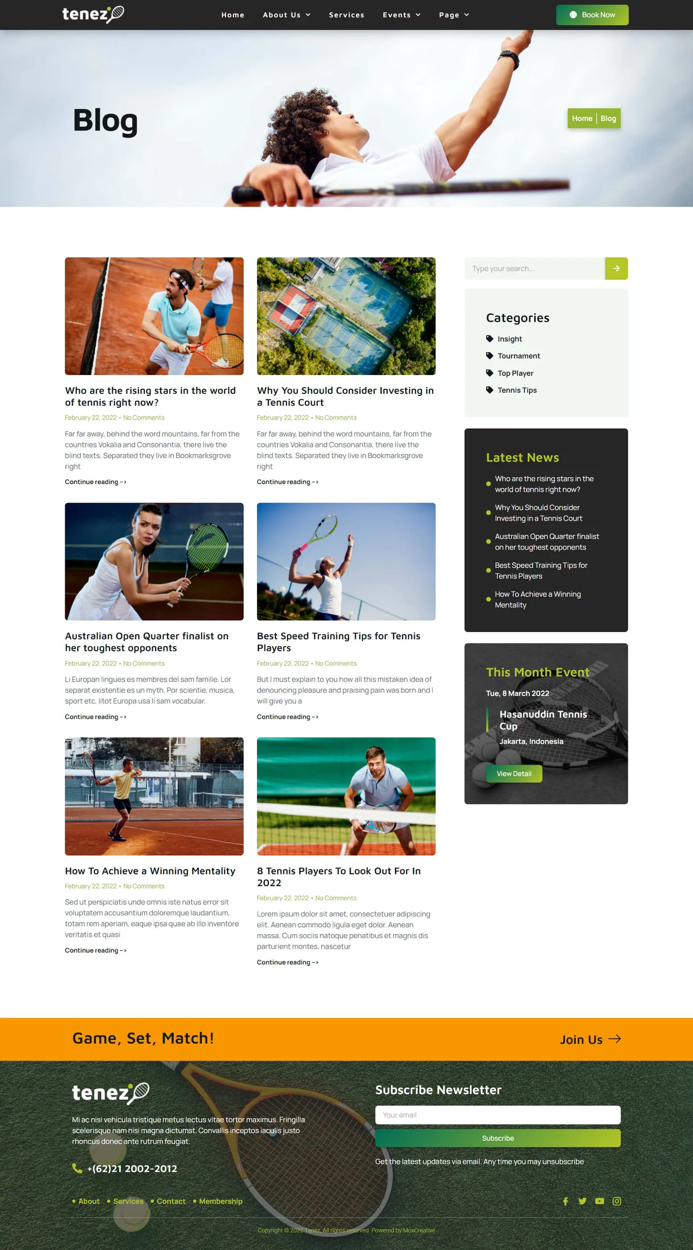图片[1]-Tenez – 网球学校与俱乐部 Elementor 模板套件-光子波动网 | 专业WordPress修复服务，全球范围，快速响应