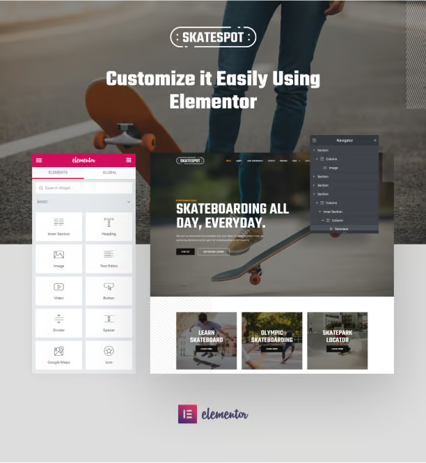 图片[2]-Skatespot – 滑板社区和滑板公园 Elementor Pro 模板套件-光子波动网 | 专业WordPress修复服务，全球范围，快速响应