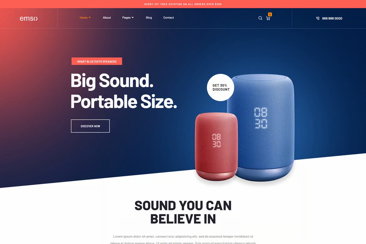 图片[1]-Emso单产品WordPress主题——打造专业在线商店的最佳选择