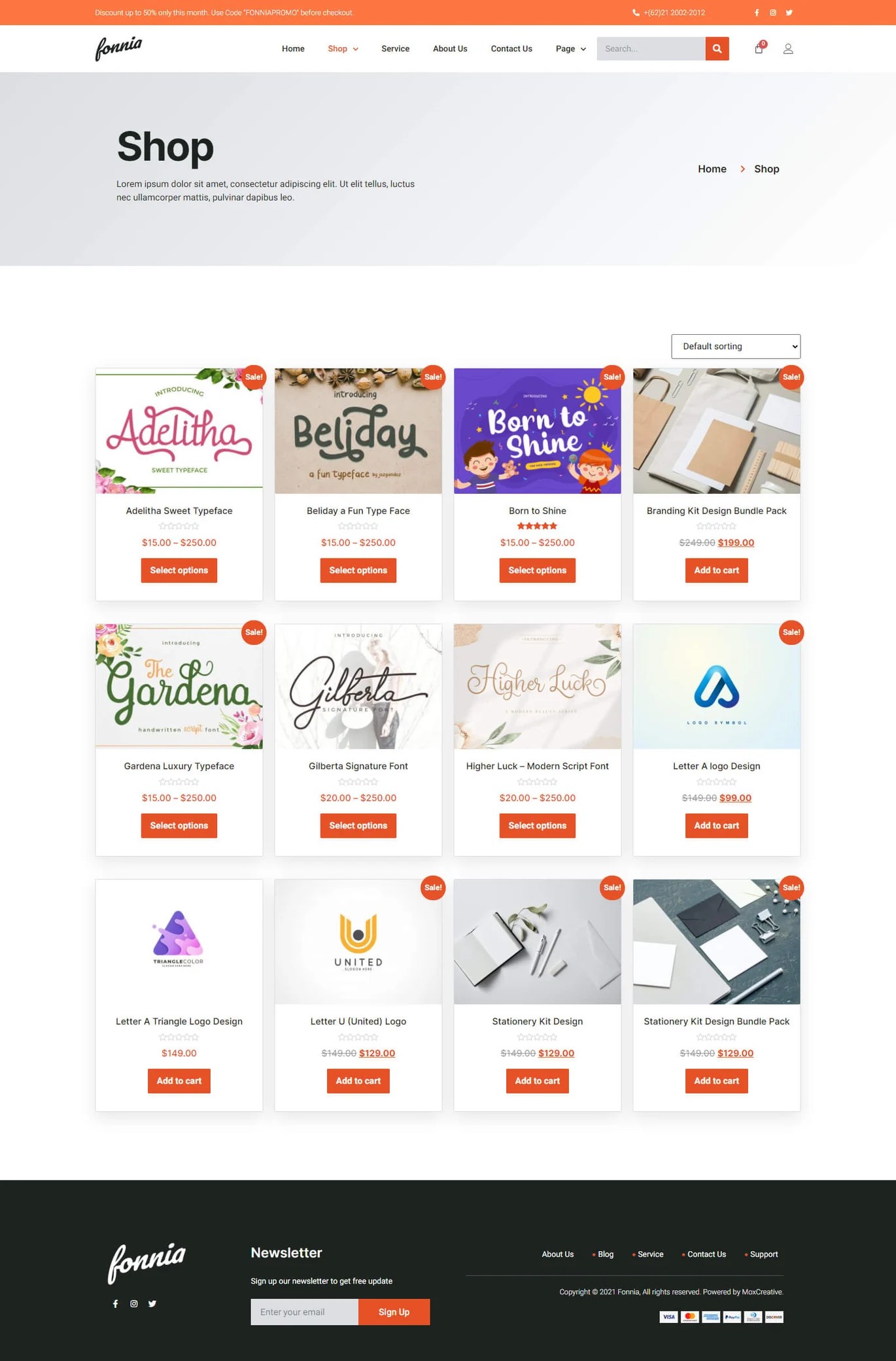 Image [2] - Fonnia : La meilleure suite de templates WooCommerce Elementor pour créer une boutique de produits numériques