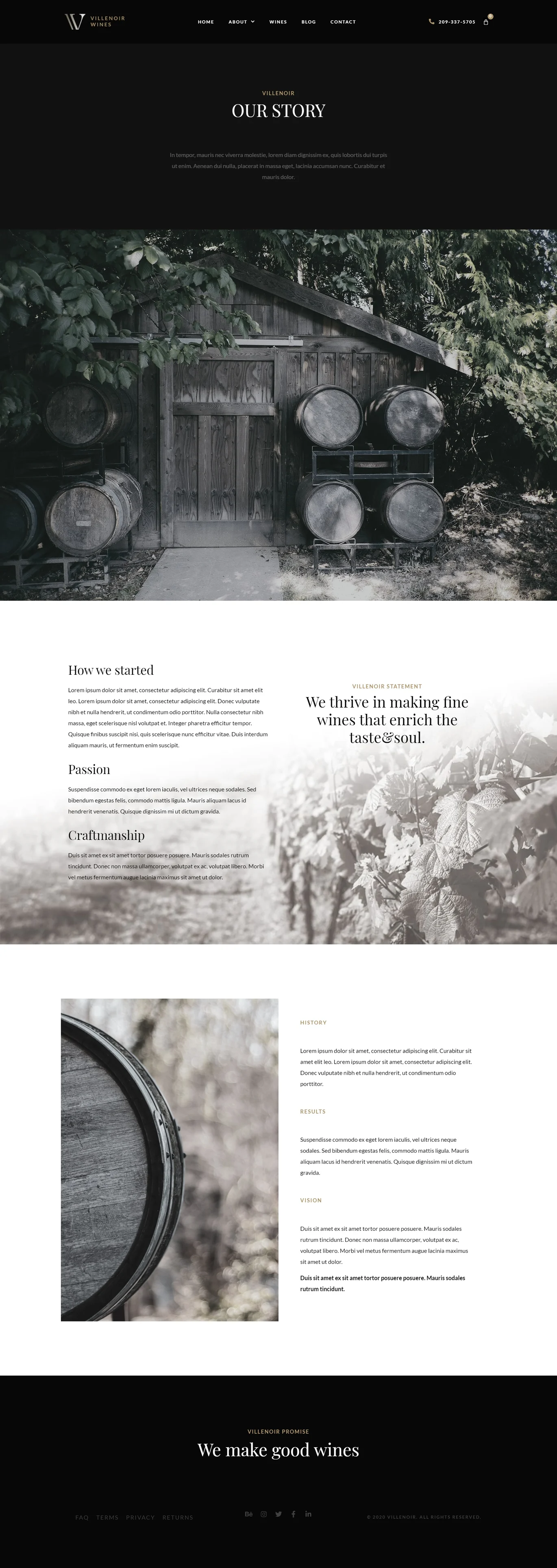 图片[1]-Villenoir Wine：专为酒庄与葡萄园打造的优雅 Elementor Pro 模板套件