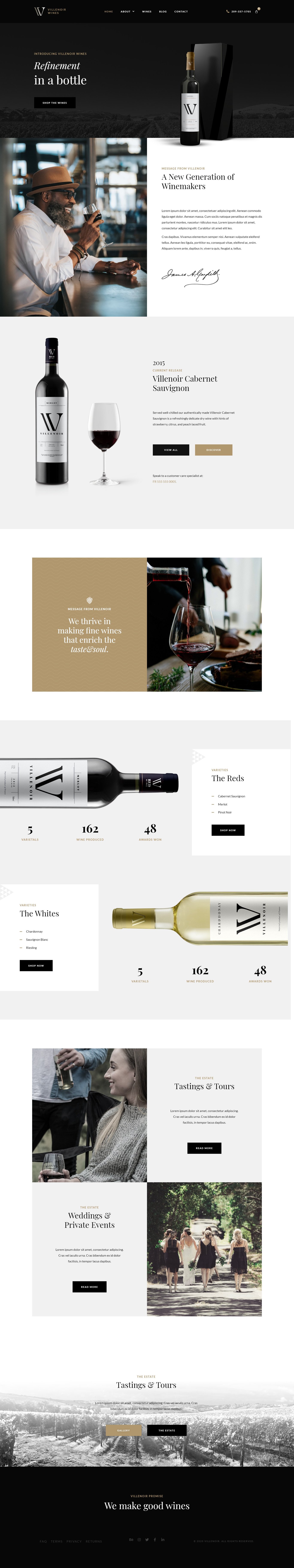 图片[3]-Villenoir Wine：专为酒庄与葡萄园打造的优雅 Elementor Pro 模板套件