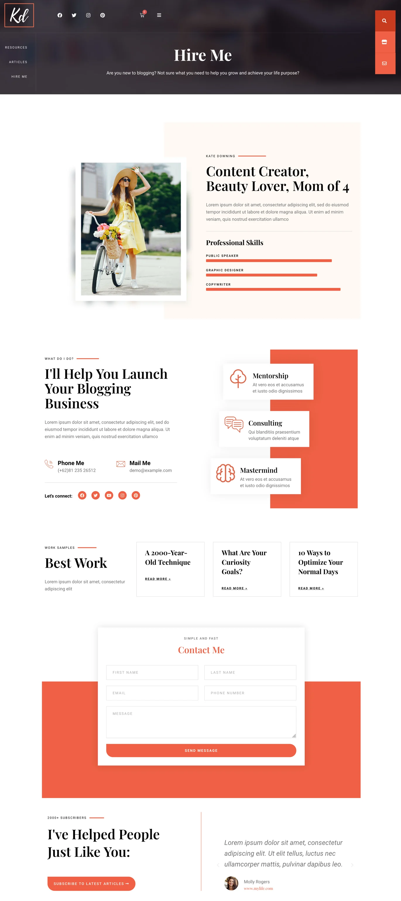 图片[2]-BlogHer – 女性内容创作者 Elementor 模板套件-光子波动网 | 专业WordPress修复服务，全球范围，快速响应