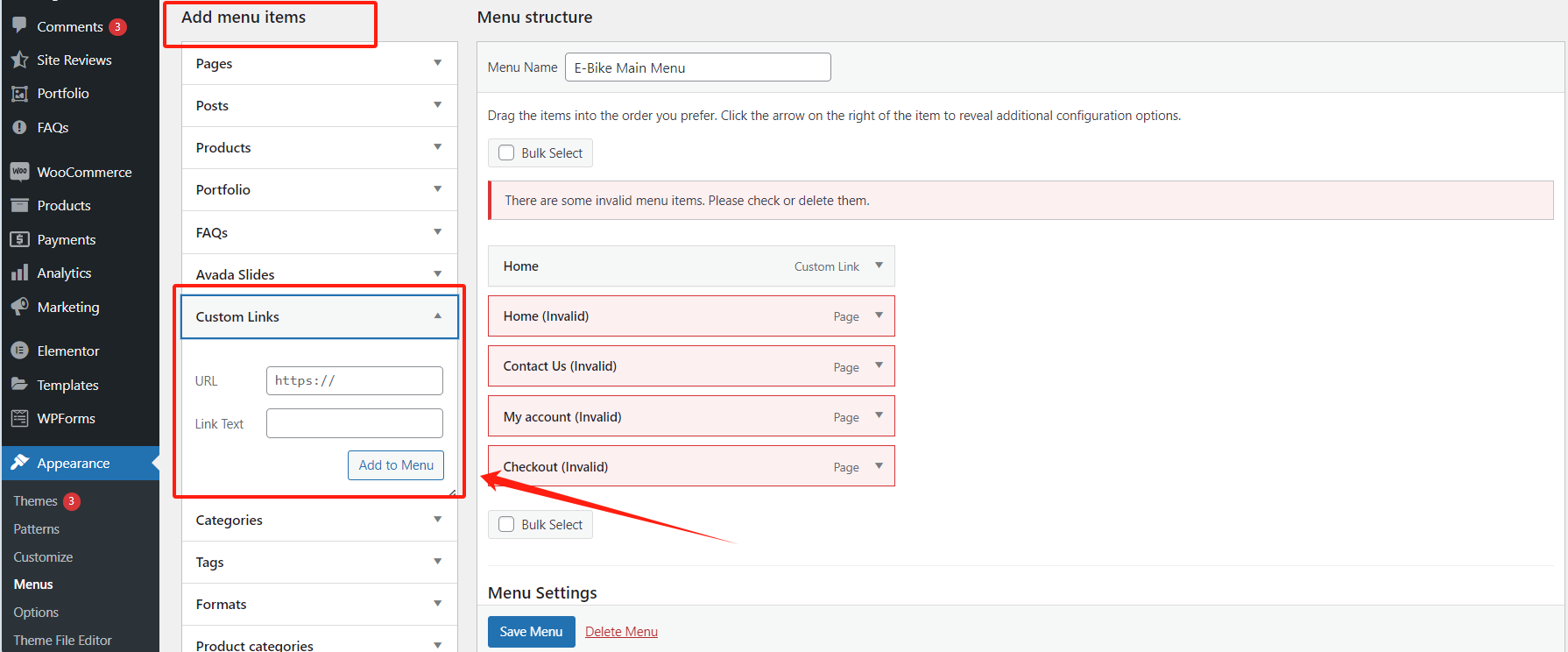 Imagen [4] - Cómo añadir títulos sin enlaces a los menús de sitios web de WordPress para optimizar la estructura de navegación